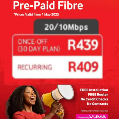 VODACOM 20/10Mbps primary image
