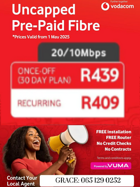 VODACOM 100/50Mbps